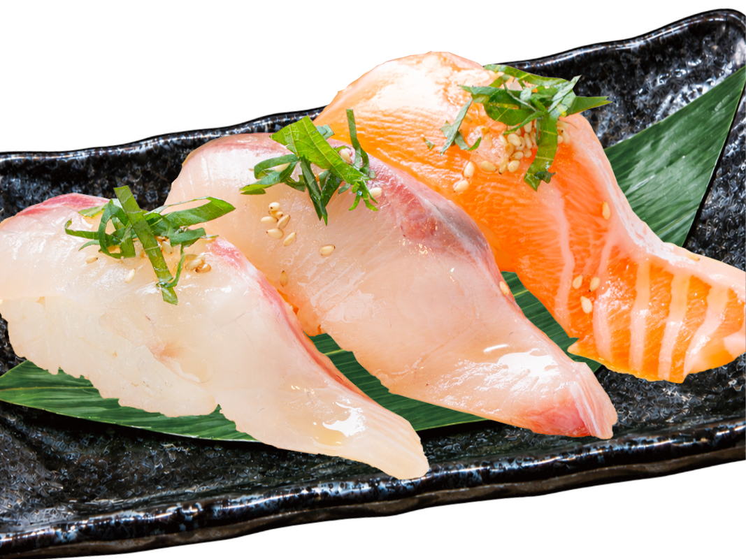 コクが深い 八代の金ごま油 鮮魚の3種盛