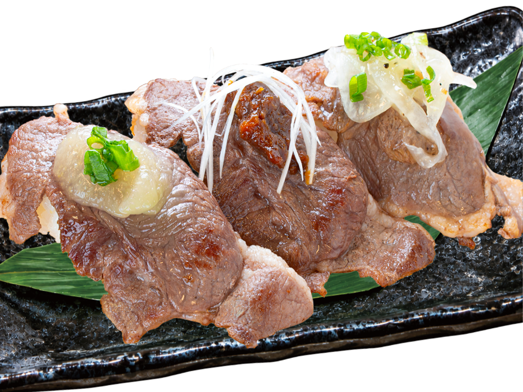 草原育ちのやわらか赤身 阿蘇いろひつじ 味くらべ焼き肉3種盛